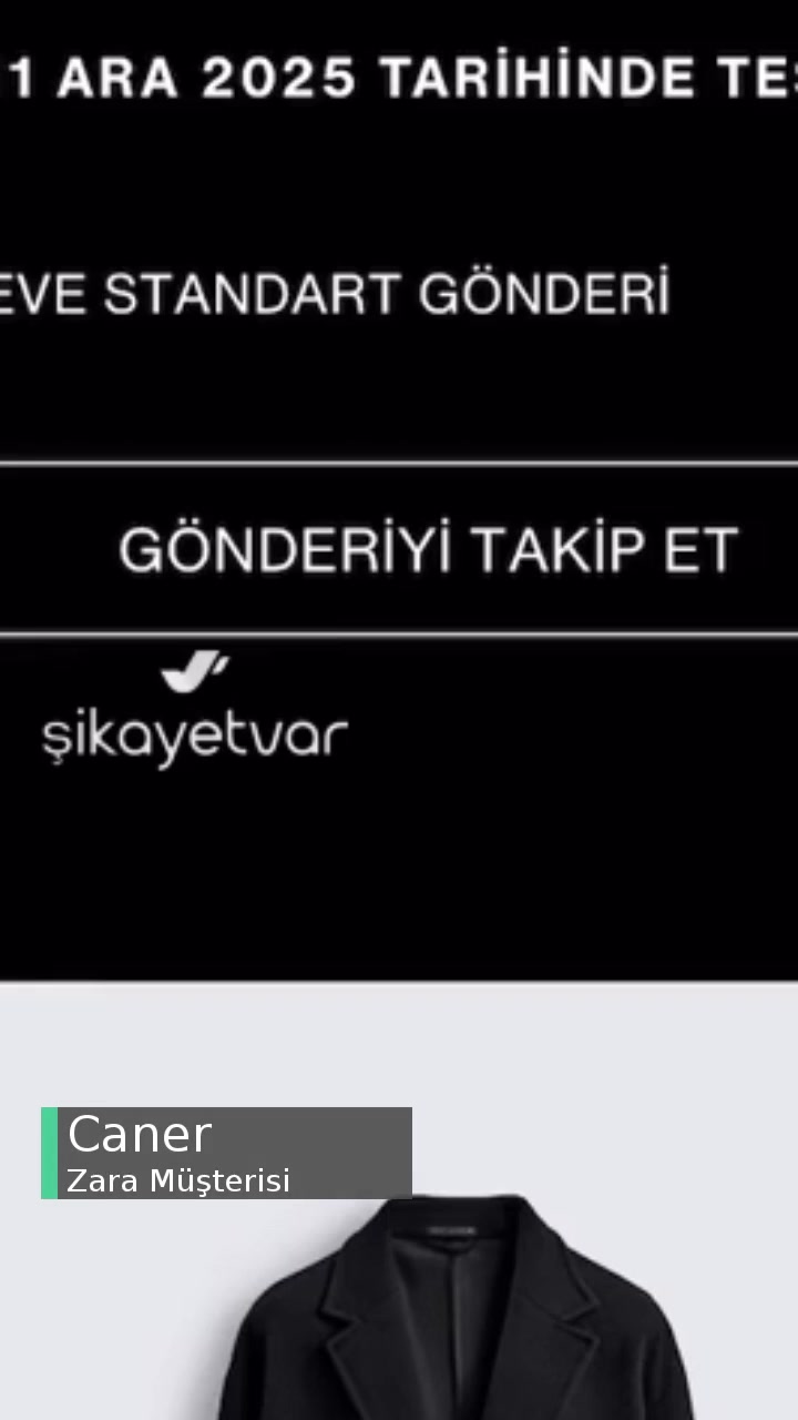 Zara Teslim Edilmeyen Siparişimi Tekrar Stok Yok Deyip Göndermiyor! videonun kapak resmi