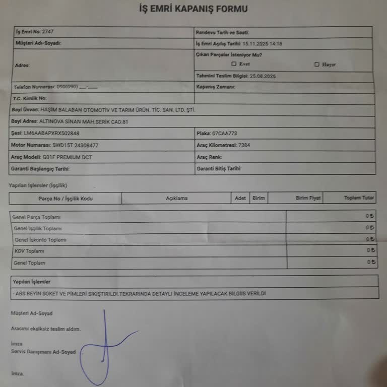 Sıfır Araçta Sürekli Elektronik Arıza: Güvenim Kalmadı, İade Talep Ediyorum