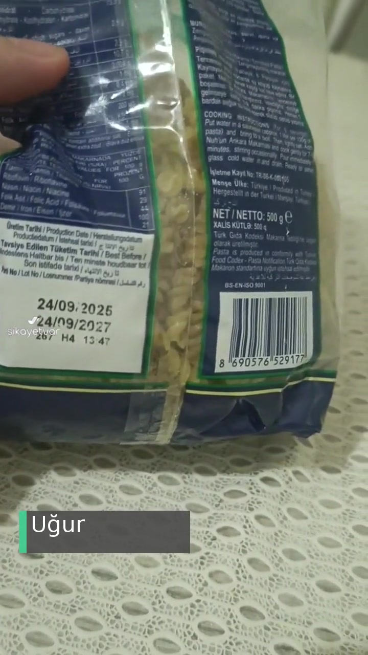 Nuh'un Ankara Makarnası Poşette Küflenmiş! videonun kapak resmi