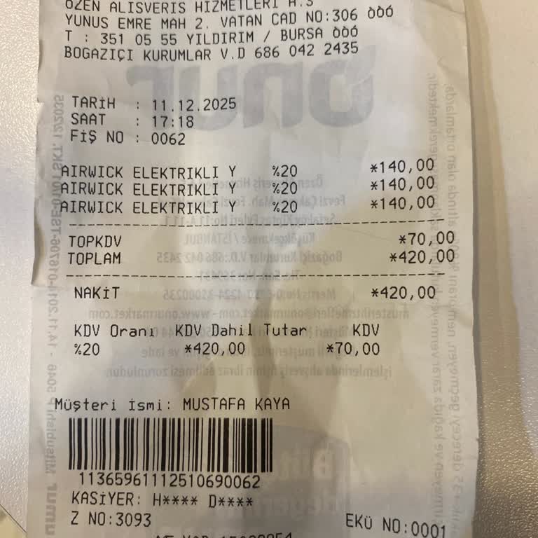 Onur Market’te Raf Ve Kasa Fiyat Farkı: Güvenimi Kaybettim