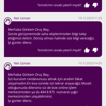 Kurulum Sonrası İnternetin Aktive Edilmemesi Ve İletişim Sorunu Nedeniyle Mağduriyet