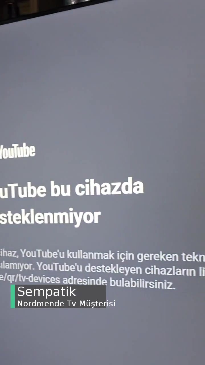 Nordmende Smart TV Youtube.com Desteklemiyor Uyarısı! videonun kapak resmi