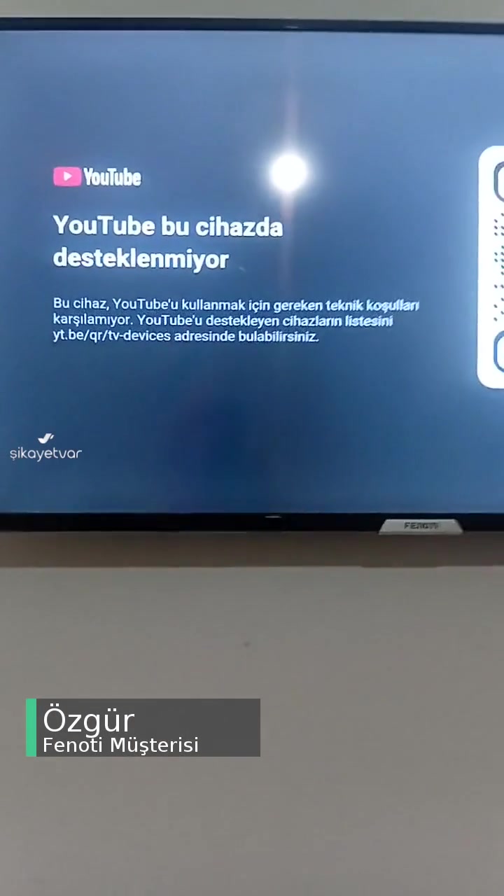 Fenoti Televizyon Youtube.com'u Desteklemiyor! videonun kapak resmi