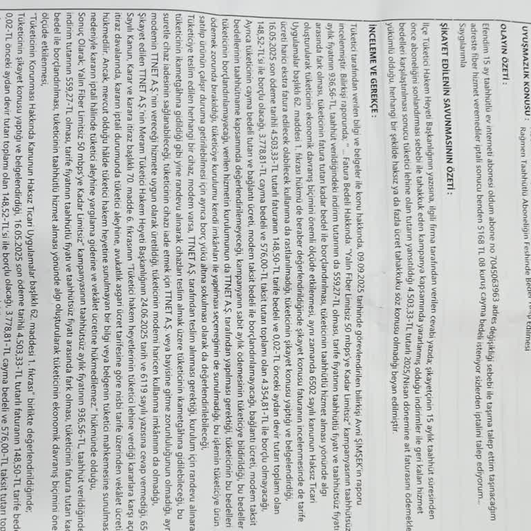 Adres Değişikliği Sonrası Haksız Taahhüt Cezası Ve Kararın Uygulanmaması Mağduriyeti