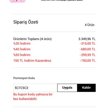 Koton Online Alışverişte Sipariş Oluşmama Ve Fiyat/Stok Mağduriyeti