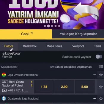 Holiganbet Parayı Kullanamıyorum, Destek İstiyorum