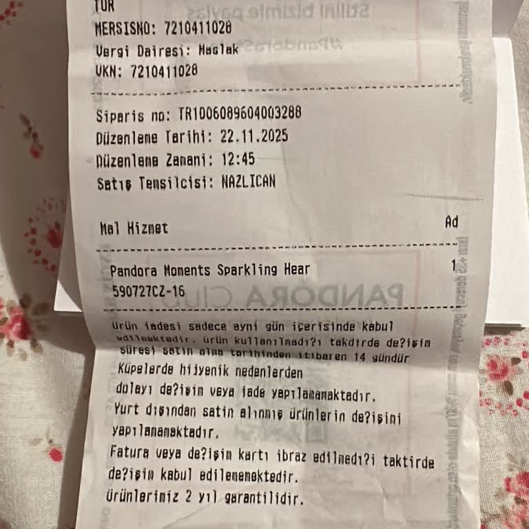 Pandora Mağazasından Hediye Bileklik Değişiminde Yaşanan İletişim Ve Temin Sorunu