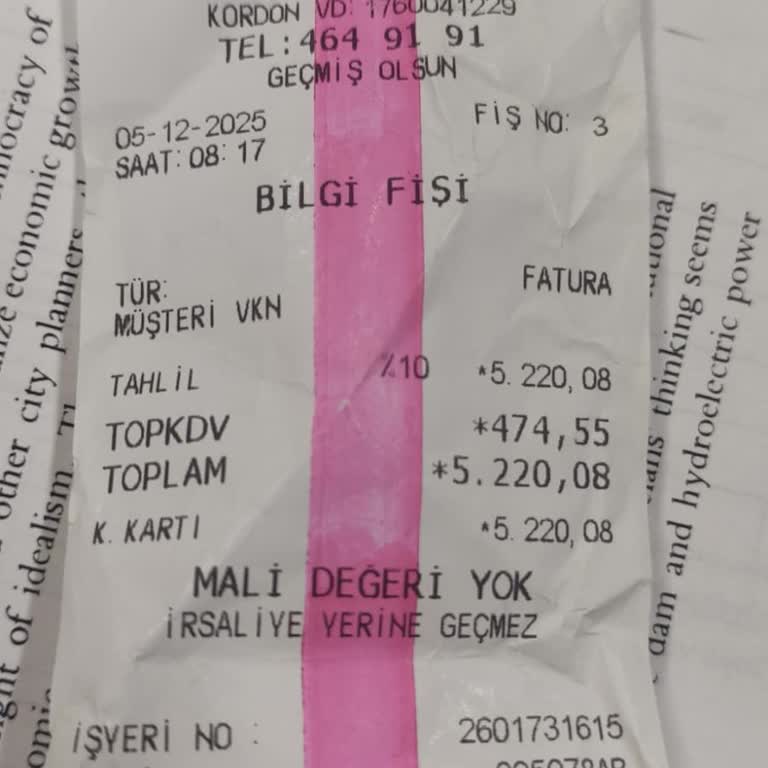 Biolab Laboratuvar Fazladan Alınan Kısmın İadesini Talep Ediyorum