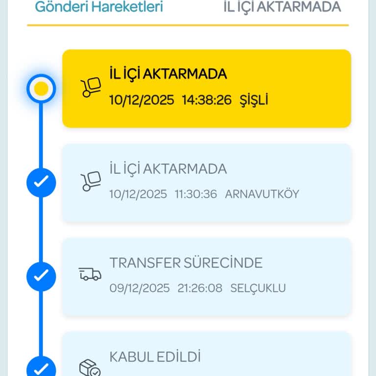 PTT Kargo Gönderimim Şişli Aktarma Merkezinde Bekletiliyor, Bilgi Verilmiyor