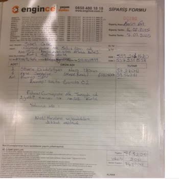 Yanlış Renk Ve Modelde Masa Teslimatı, İlgisiz Müşteri Hizmetleri