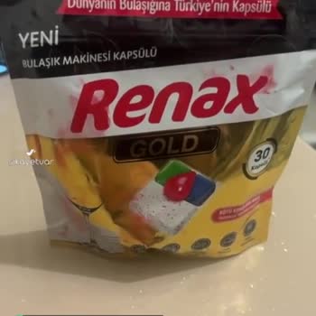 Renax Bulaşık Makinesi Kapsülü Boya Veriyor