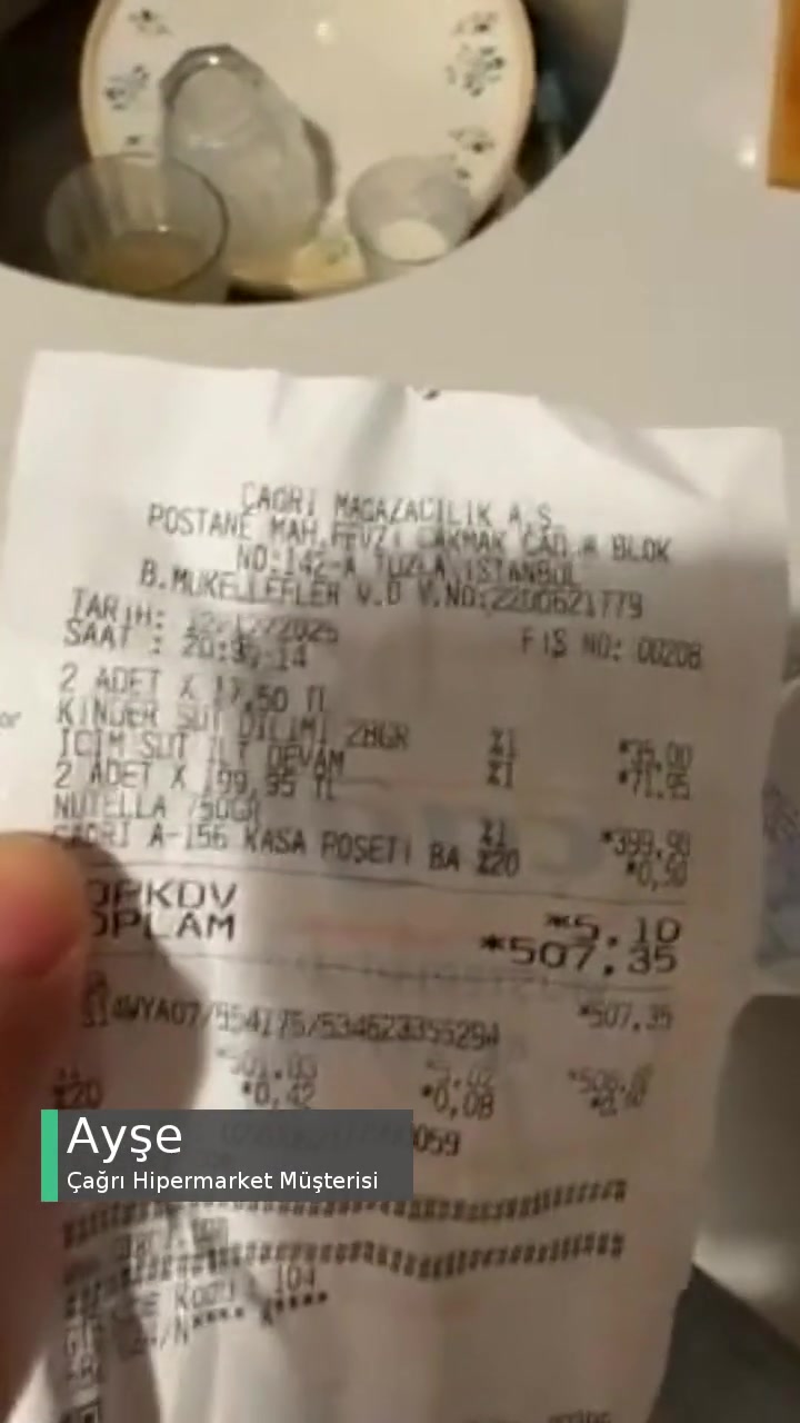 Çağrı Hipermarket Devam Sütü Yarım Çıktı videonun kapak resmi