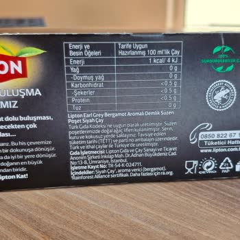 Lipton Earl Grey Demlik Poşet Çaylarda Tekrarlayan Patlak Sorunu Ve Güven Kaybı