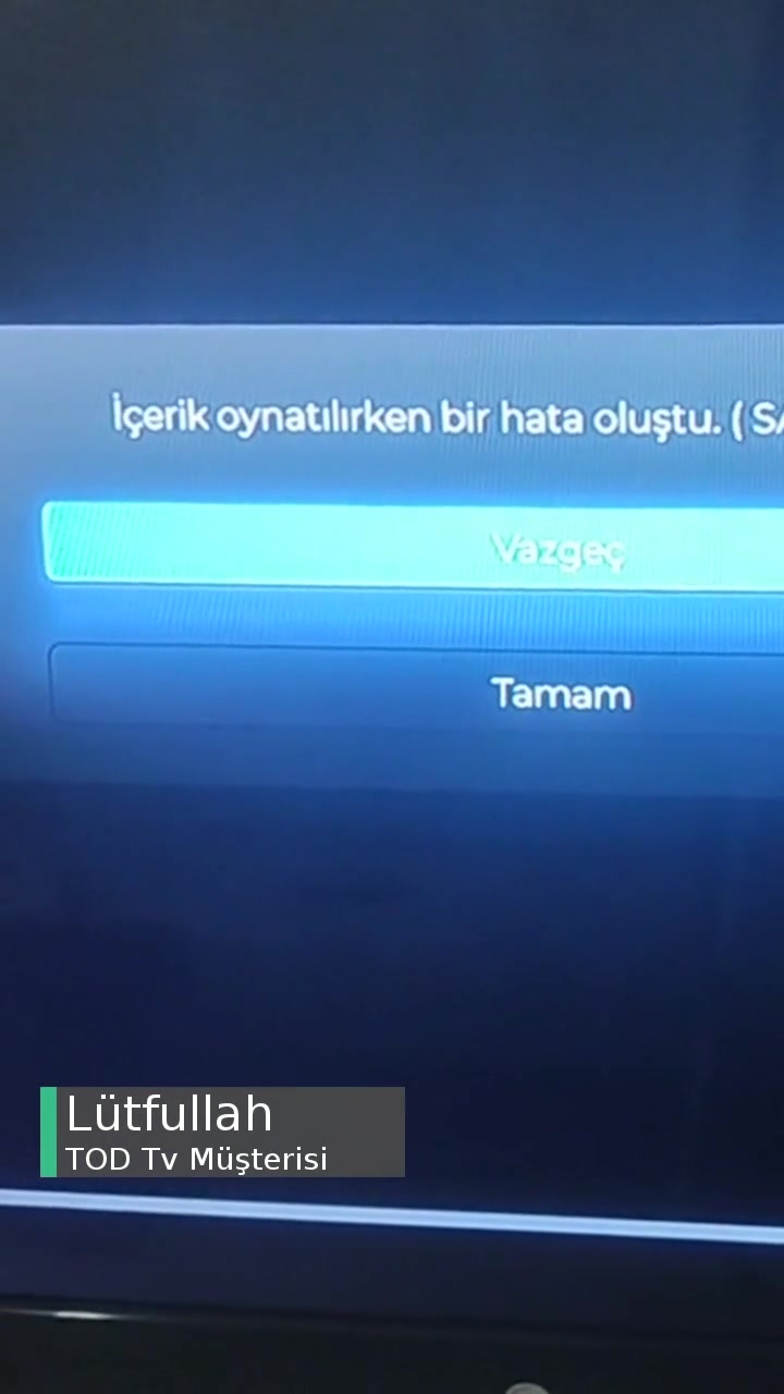 Tod TV Hata Veriyor! videonun kapak resmi