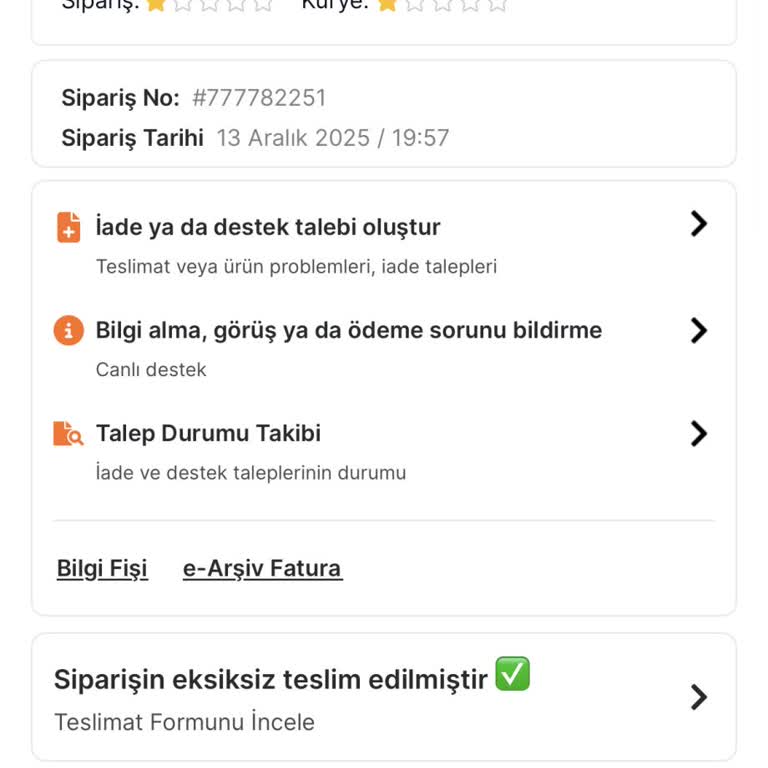 Migros Sanal Market Siparişim Teslim Edilmedi, Para İadesi Yapılmadı