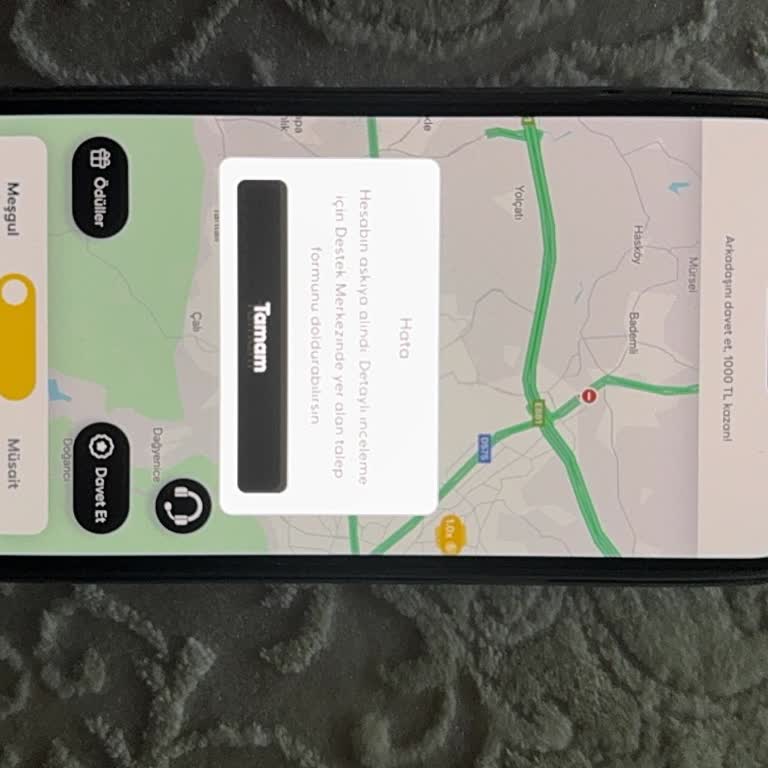 Martı Sürücü Hesabım Sebepsiz Ve Uyarısız Kapatıldı, Mağduriyetim Giderilmiyor