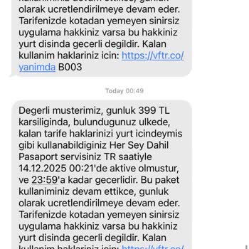 Yurt Dışında Vodafone Hattım Çekmedi, Hizmet Alamadım Ve Mağdur Oldum