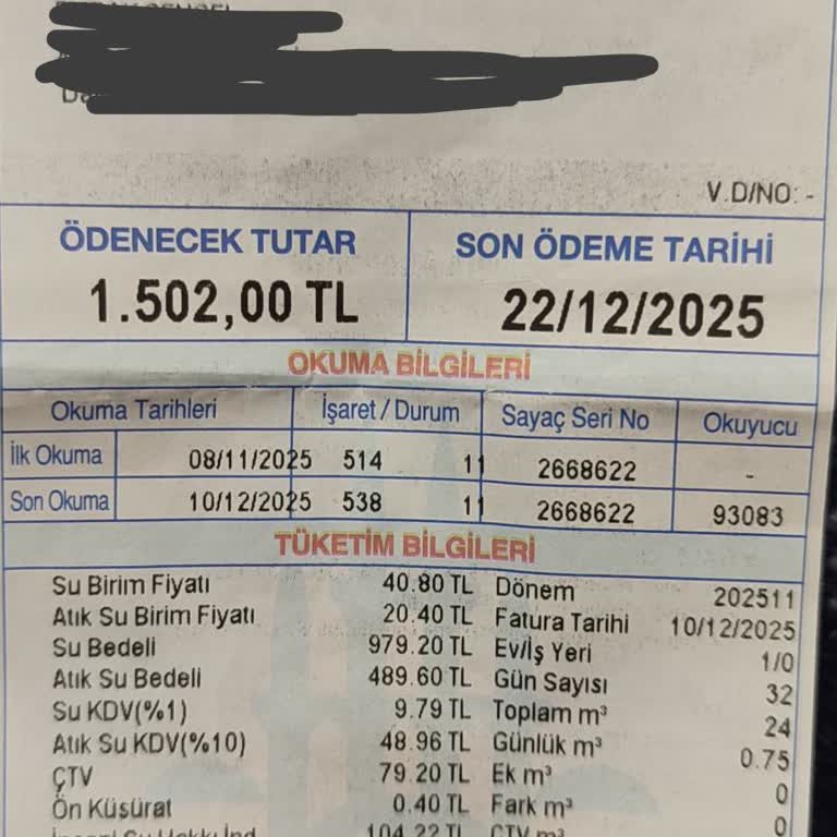 Normalin Üzerinde Gelen Fatura Ve Yetersiz Müşteri Hizmeti