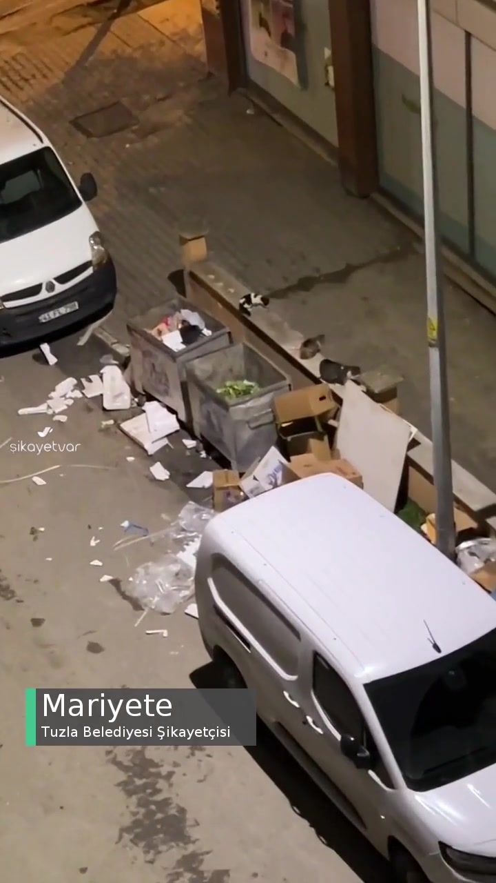 Tuzla Orta Mahalle Çöp Kutusunun Çevresinin Kirliliği videonun kapak resmi