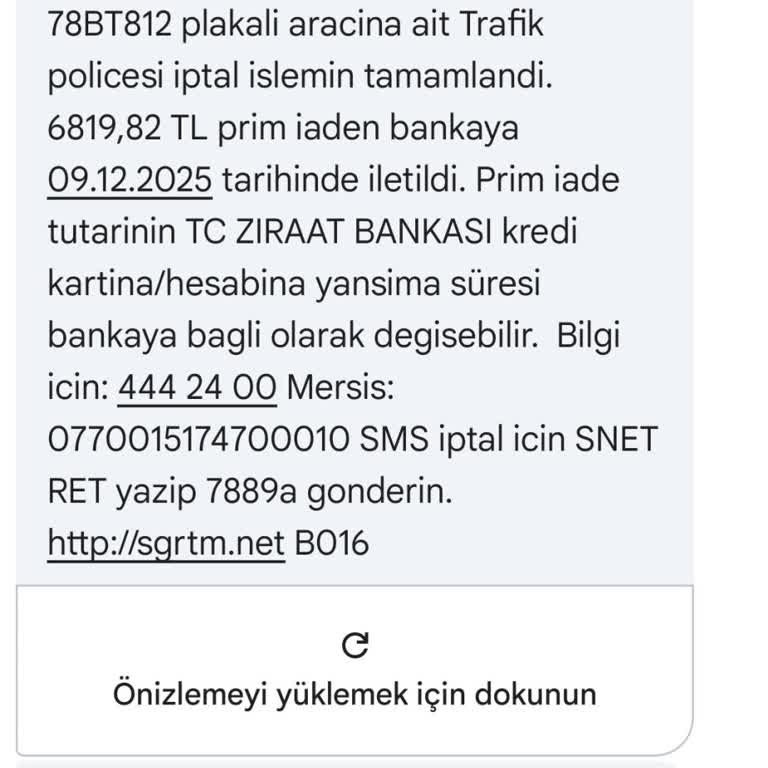 Sigorta İptali Sonrası Kredi Kartıma 6.800 TL İade Edilmedi