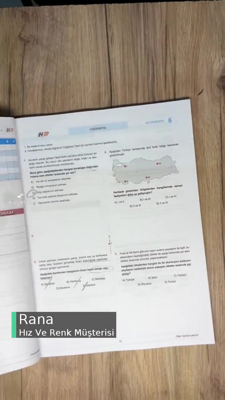 Hız Ve Renk Soru Eksik Deneme 6'da Cevap Anahtarı Hatalı! videonun kapak resmi