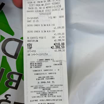 Paul Mark Elazığ Şubesi'nde Etiket Ve Kasa Fiyatı Arasındaki Fark Nedeniyle Fazla Ücret Alınması