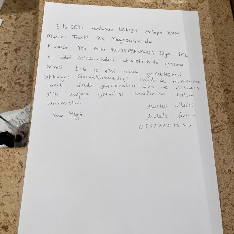 İade Edilen Kabanın Ücreti Hâlâ Hesabıma Yatmadı