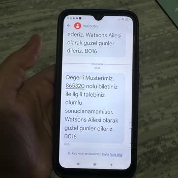 Watsons Promosyon Kodu Çalışmadı Müşteri Hizmetleri Yardımcı Olmadı