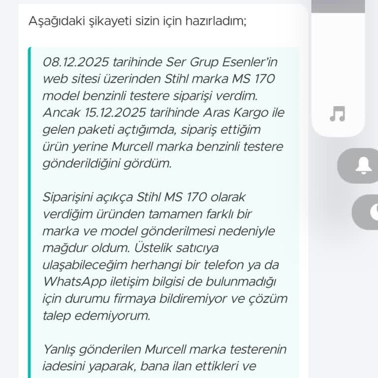 Yanlış Ürün Gönderimi Ve Satıcıya Ulaşılamama Sorunu