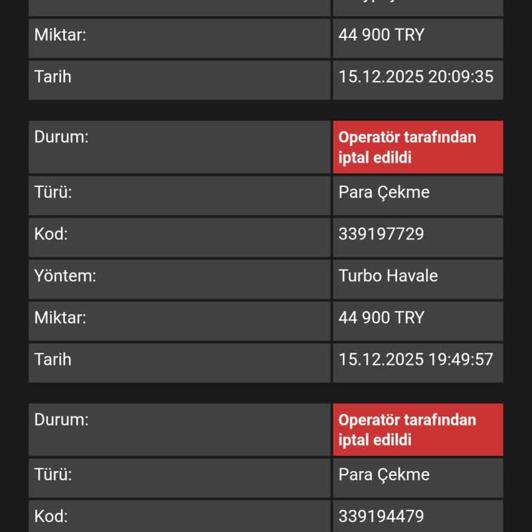 Çekim Talebim Sebepsizce Reddedildi, Destek Alamıyorum