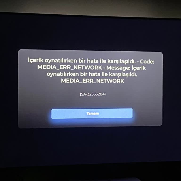 Tod TVde Sürekli Yayın Kopması Ve Media Err Network Hatasıyla Maç Keyfi Yaşayamıyorum