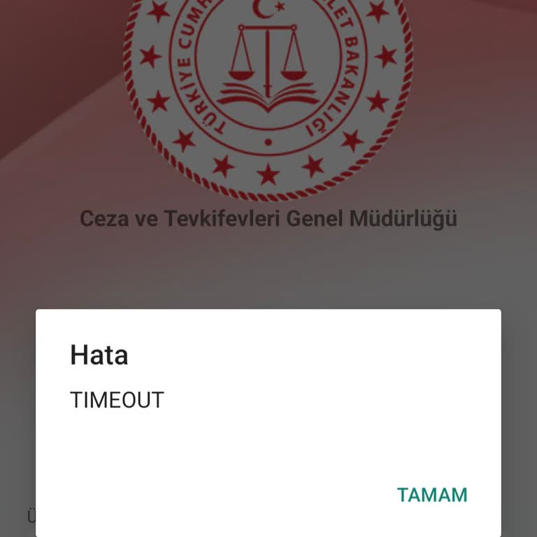 Adalet Bakanlığı Cezaevi E-görüş Uygulamasında Sürekli Erişim Sorunu Yaşıyorum