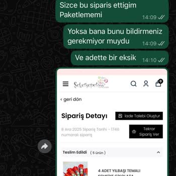 Eksik Ve Yanlış Ürün Gönderimi İle İletişimsizlik Mağduriyeti