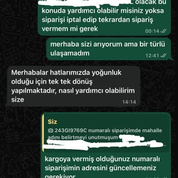 Adres Düzeltme Talebime Hiçbir Şekilde Dönüş Yapılmadı, Sorunu Kendi Çabamla Çözmek Zorunda Kaldım
