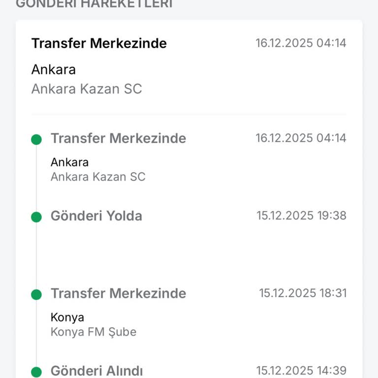 Aynı Şehirde Kargo Gecikmesi Ve Yanlış Yönlendirme Sorunu