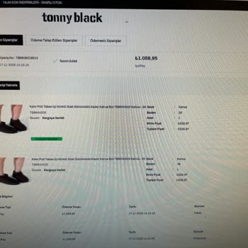 Tonny Blackten İade Ettiğim Botların Ücreti Günlerdir Ödenmiyor Müşteri Hizmetine Ulaşamıyorum