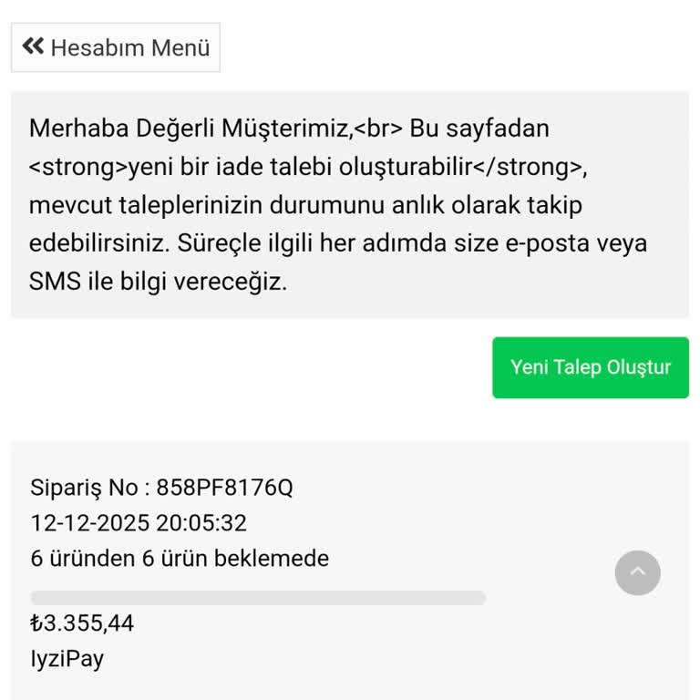 Alya Baby Store Siparişim Gönderilmedi İade Talebim De Yanıtsız Kaldı