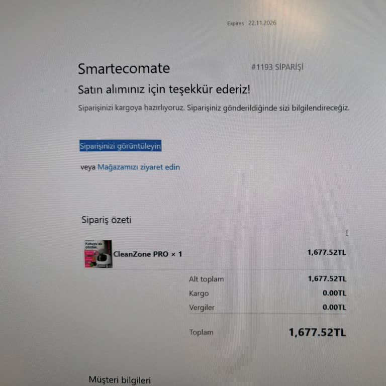 Smartecomate Siparişim Kayıp Firma Sessiz Param Nerede