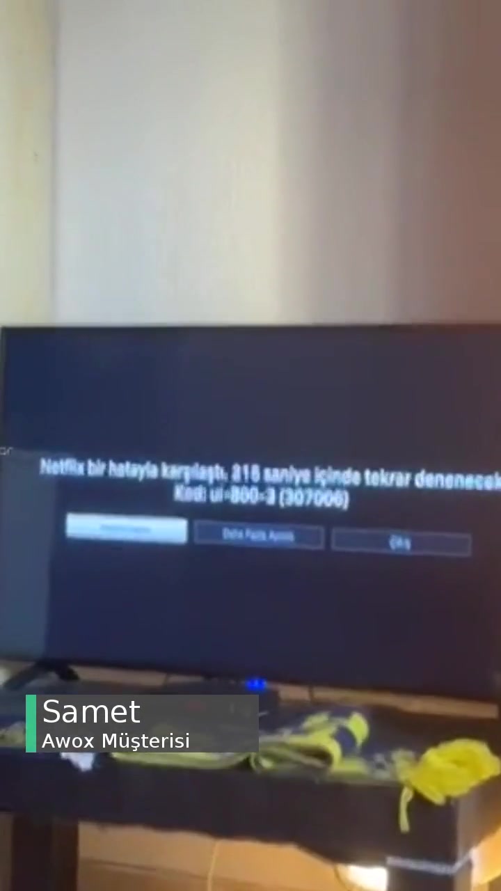Awox TV Güncelleme Hatası, Netflix Markasını Desteklememesi videonun kapak resmi