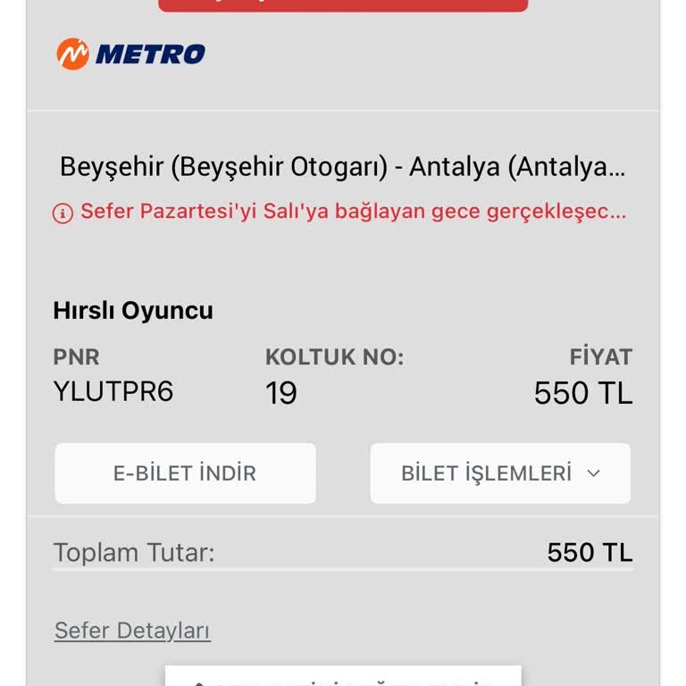 Otobüs Gelmedi, Mağdur Edildim, Ekstra Masraf Yaptım