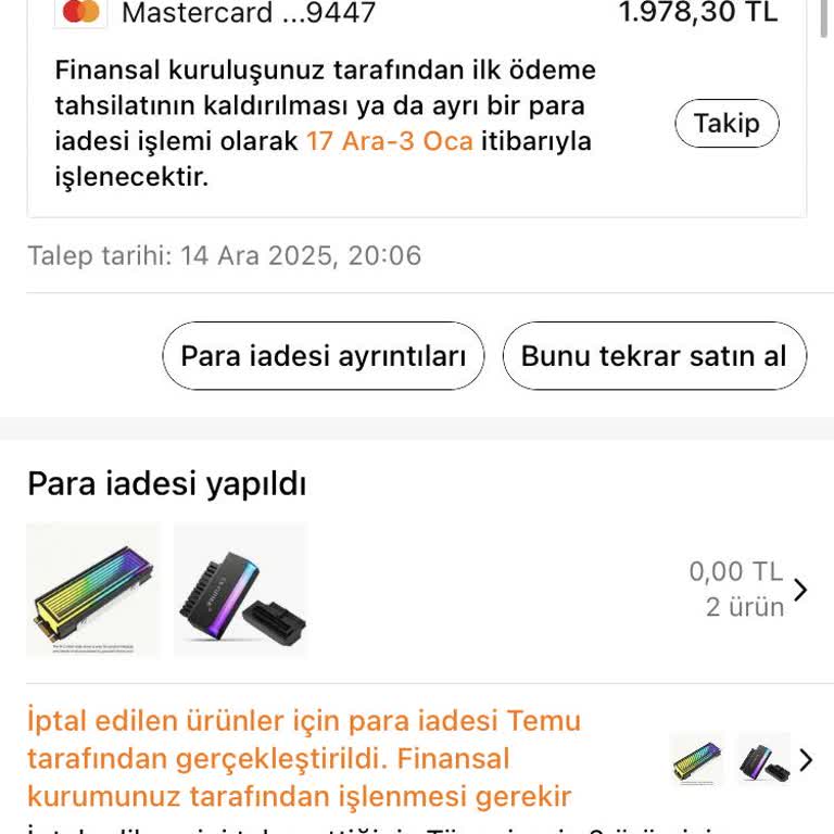İade Tutarlarım Paycell Kartıma Yatmadı, Bilgilendirme Ve Çözüm Bekliyorum