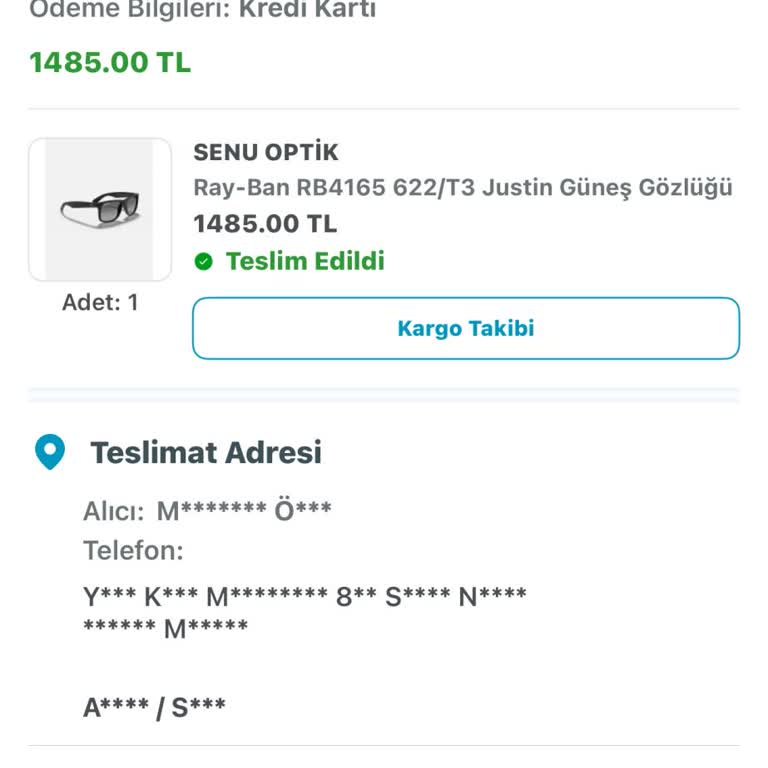 Epttavm'den Orijinal Diye Aldığım Gözlük Replika Çıktı, Mağduriyetim Giderilmiyor