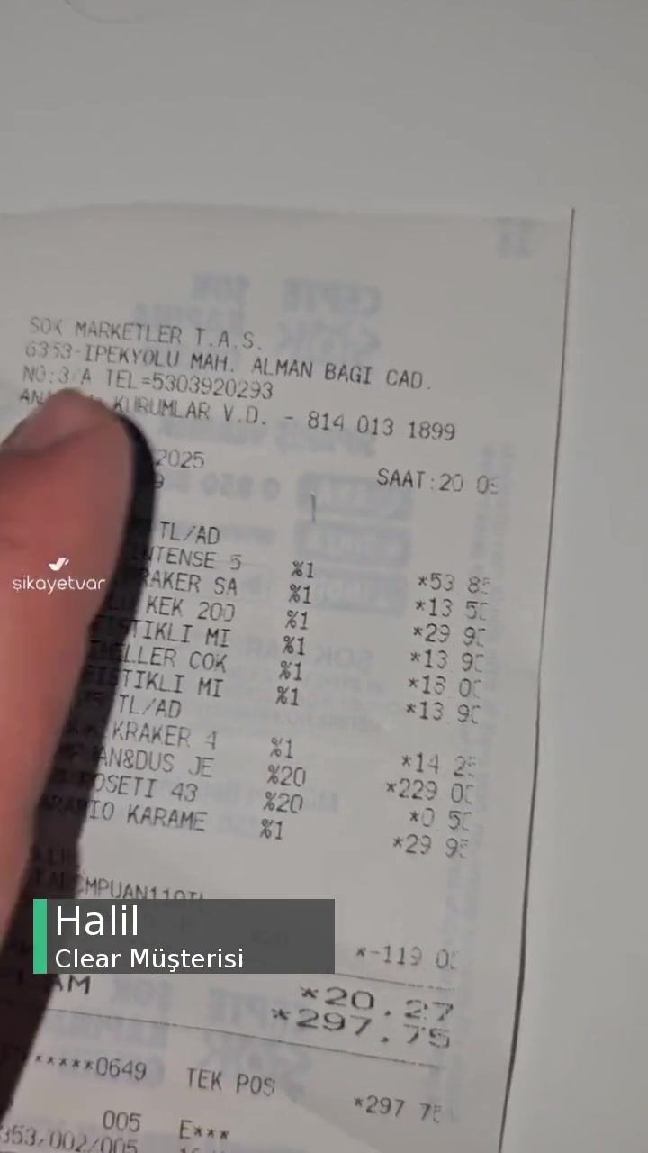 Clear Şampuanın Yarısı Boş Çıktı! videonun kapak resmi