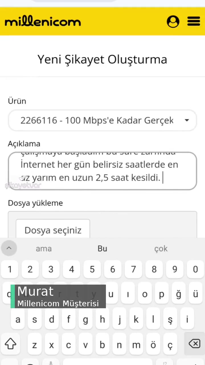 Millenicom Müşteri İle Muhatap Olacak Kimse Yok videonun kapak resmi