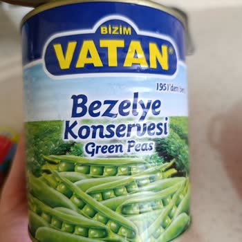 Bizim Vatan Konserve Bezelyede Hijyen Sorunu Ve Beklenmedik Yabancı Maddeyle Karşılaştım