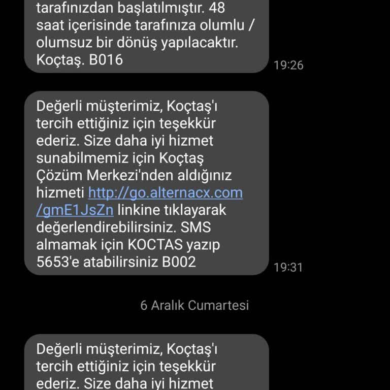 Koçtaş'tan Aldığım Ürünün İadesi Uzun Süredir Yapılmıyor, Müşteri Hizmetlerinden Net Bilgi Alamıyorum