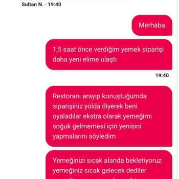 Ohannes Burger Tınaztepe Şubesi'nden Geciken Ve Kalitesiz Sipariş, Yetersiz Müşteri Hizmeti