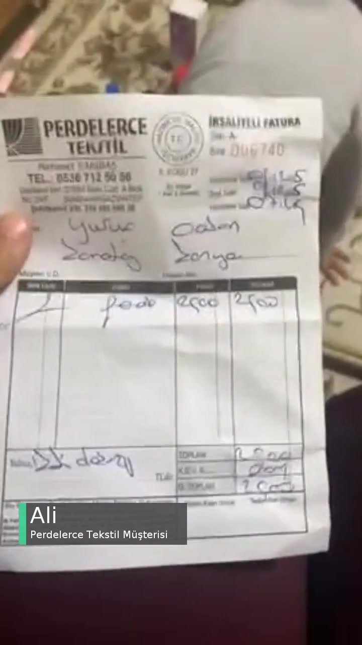 Perdelerce Tekstil Perdelerim Yanlış Geldi! videonun kapak resmi