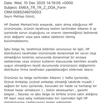 Arızalı HP Yazıcı İçin Teknosa Ve HP Arasında Çözüm Bulamıyorum