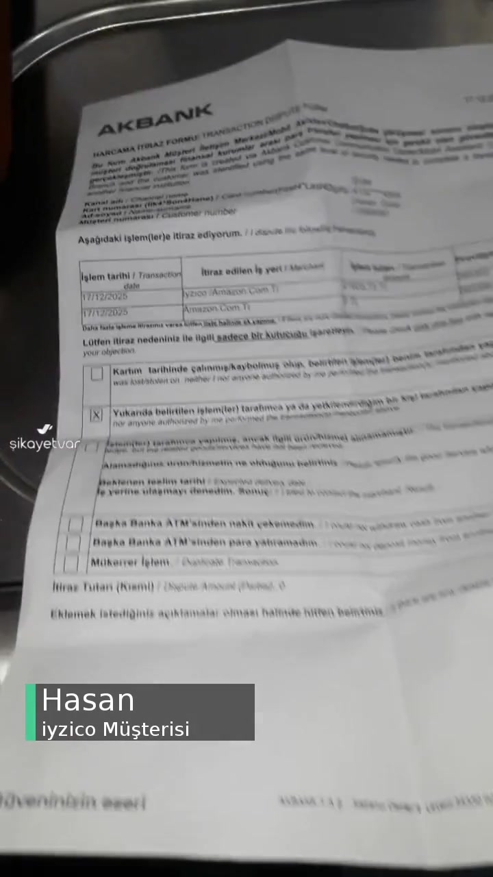 İyzico İzinsiz Para Çekildi videonun kapak resmi